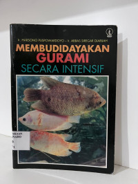 Image of Membudidayakan Gurami secara Intensif