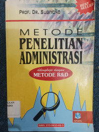 Image of Metode Penelitian Administrasi