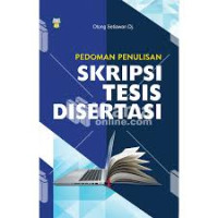 Image of Pedoman penulisan skripsi tesis disertasi