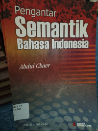 Image of Pengantar Semantik Bahasa Indonesia